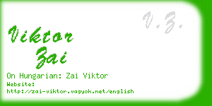 viktor zai business card